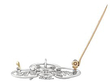 platinum diamond floral brooch open