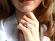 Wearing Diamond and White Gold Dress Ring