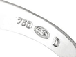 diamond cluster ring white gold hallmarks