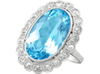 1930s aquamarine and diamond ring
