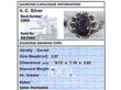 Garnet and Rose Gold Ring grading card