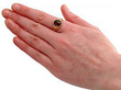 wearing Garnet and Rose Gold Ring