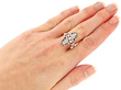 Pearl and Diamond Dress Ring for Sale Wearing
