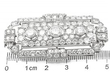 1930s diamond brooch in platinum size 