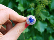 Antique Diamond Sapphire Cocktail Ring
