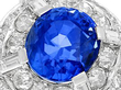 Antique Diamond Sapphire Cocktail Ring