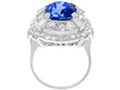 Antique Diamond Sapphire Cocktail Ring
