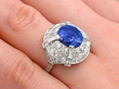 Antique Diamond Sapphire Cocktail Ring