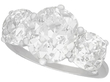 Three Stone Diamond Ring in White Gold 
