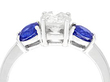 Sapphire and Diamond Trilogy Ring