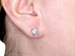 platinum and diamond stud earrings