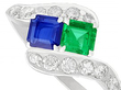 vintage gemstone twist ring