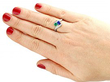 vintage gemstone twist ring