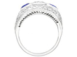 1930s sapphire and diamond cocktail ring side