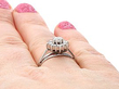 1960s Diamond Cluster Ring on hand