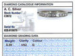 Vintage Gold Eternity Diamond Ring Card