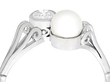 1940s Vintage Pearl and Diamond Ring