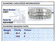 Vintage 18ct Gold Diamond Ring Grading Card 