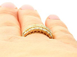 Vintage 18ct Gold Diamond Ring Wearing