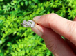 Three Stone Diamond Twist Ring Outside