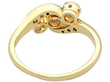 Three Stone Diamond Twist Ring
