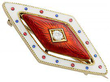 Antique Victorian Enamel Brooch