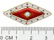 Victorian Enamel Brooch Ruler