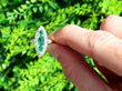 Emerald and Diamond Yellow Gold Marquise Ring Outside