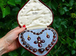 antique garnet jewellery set outside