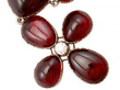 close up garnet pendant