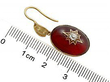 garnet earring size