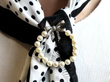 Wearing Vintage Pearl Diamond and White Gold Brooch