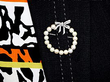 Natural Pearl and Diamond Brooch wearing