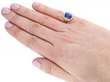 wearing Yellow Gold Antique Sapphire Ring