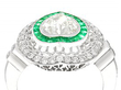 Antique Heart Shaped Emerald and Diamond Ring