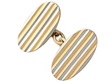 gold and platinum cufflink