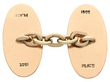 gold and platinum cufflinks hallmarks 