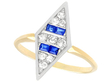 14ct Gold Sapphire and Diamond Ring
