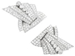 Art Deco Diamond Double Clip Brooch separated