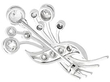 Diamond Spray Brooch reverse 