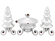 Silver Condiment Set with Gems