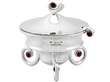 Silver Condiment Set with Gems