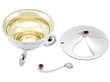 Silver Condiment Set with Gems
