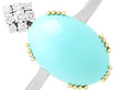 Vintage Turquoise Bangle Diamonds
