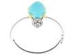 Turquoise Bangle with Diamonds