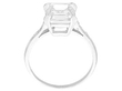 setting of GIA Certified Diamond Engagement Ring