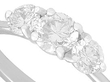 1.14 Carat Trilogy Ring Close Up