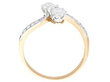 Antique 2 Stone Diamond Twist Ring 