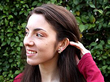 Vintage Gemstone Earrings Wearing 