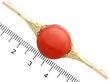 Yellow Gold and Coral Brooch